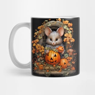 Halloween Pumpkin Mouse Mug